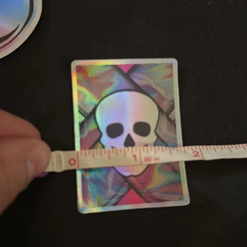 Holographic skull stickers/decals